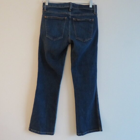 THE GREAT. The Low Rise Nerd Kick Flare Jeans in Trail Wash - Size 26 - Picture 8 of 12